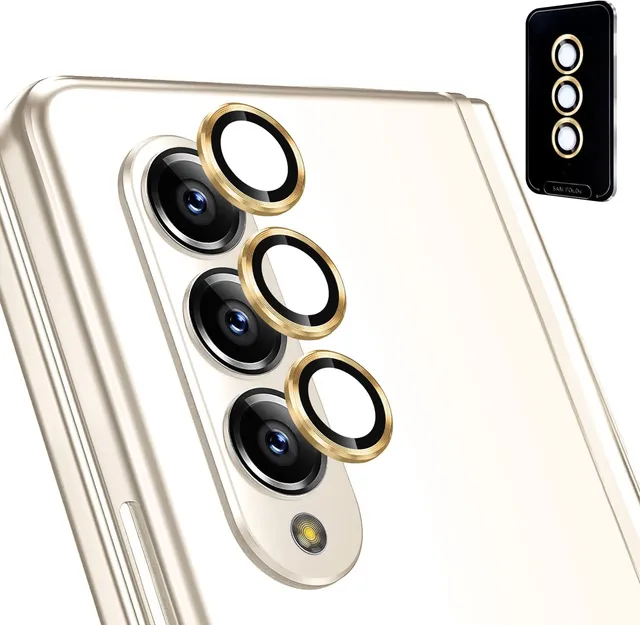Redpepper Galaxy Z Fold 4 vetro fotocamera anelli oro 3pz