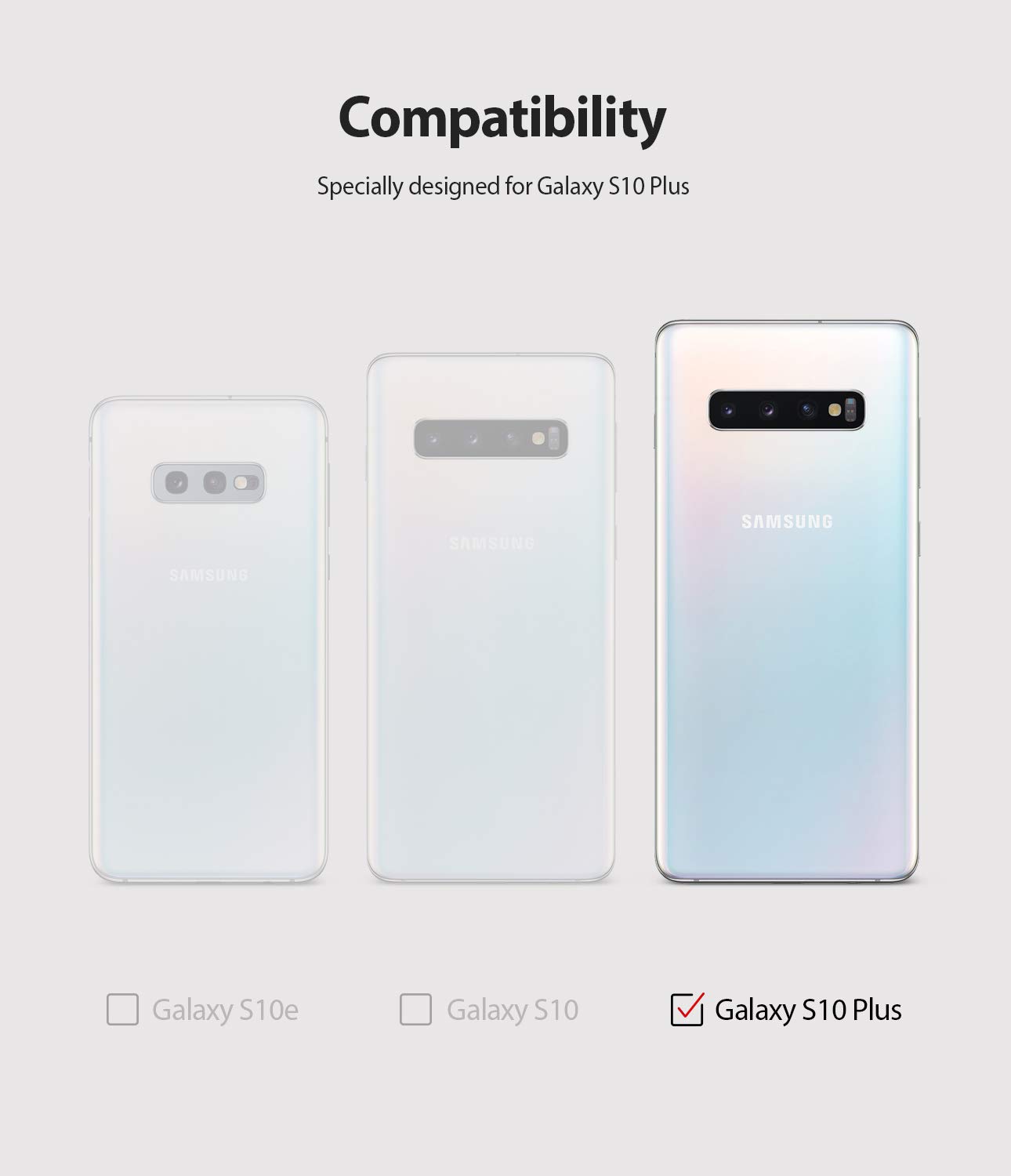 Ringke Fusion Custodia Galaxy S10 Plus 6.4 Trasparente Antiurto