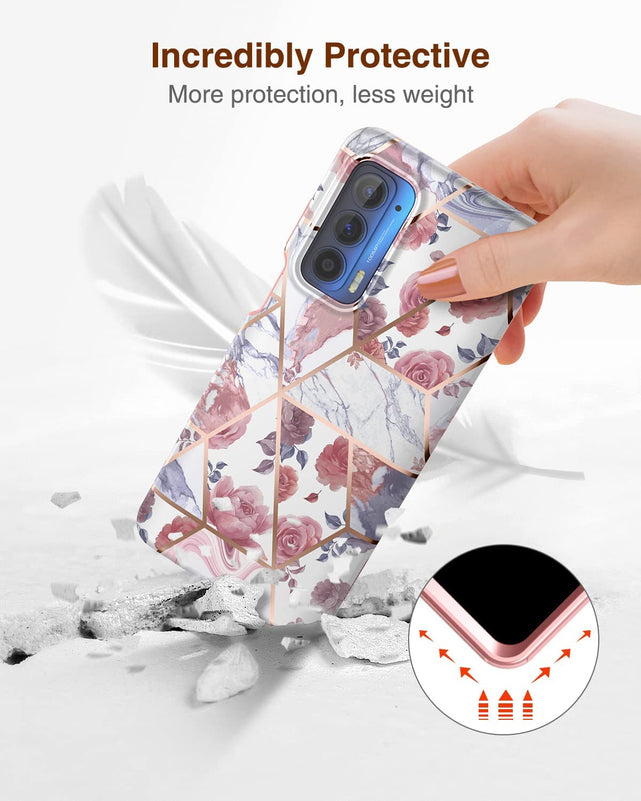 Redpepper Motorola Edge 2021 Custodia Antiurto con Pellicola