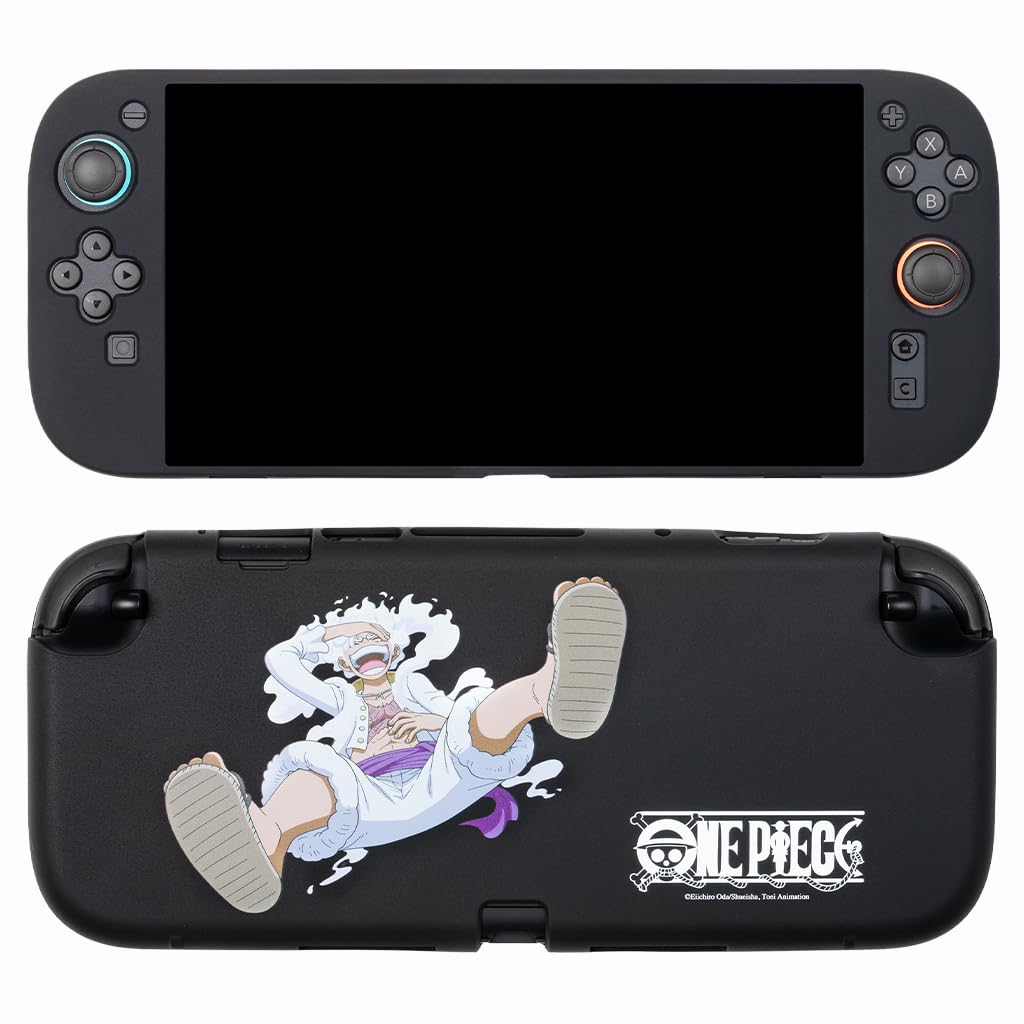 Konix One Piece Custodia Switch 2 Silicone Nero Luffy Gear 5