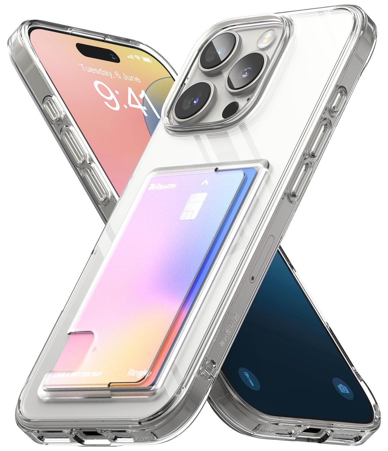 Ringke Fusion Card Cover iPhone 14 Pro Max Clear Carte