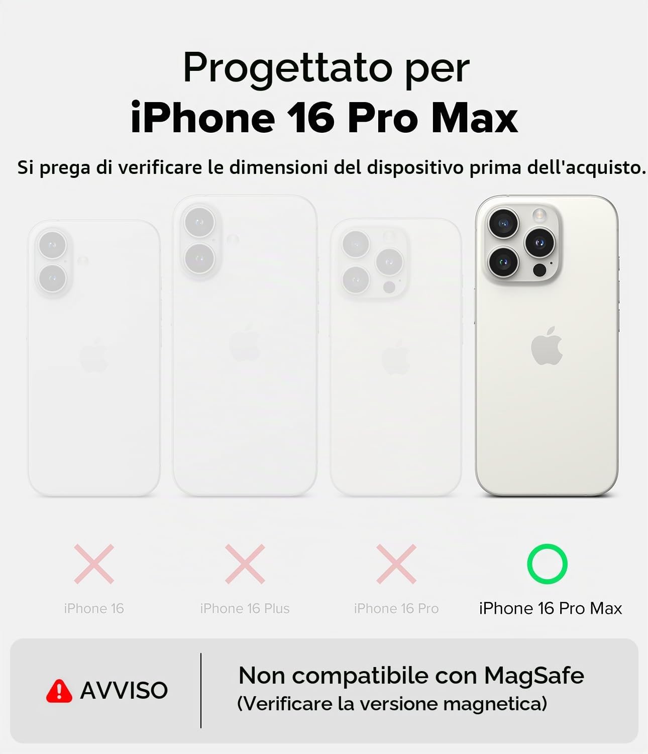 Ringke Onyx Cover iPhone 16 Pro Max Black Nera Antiscivolo