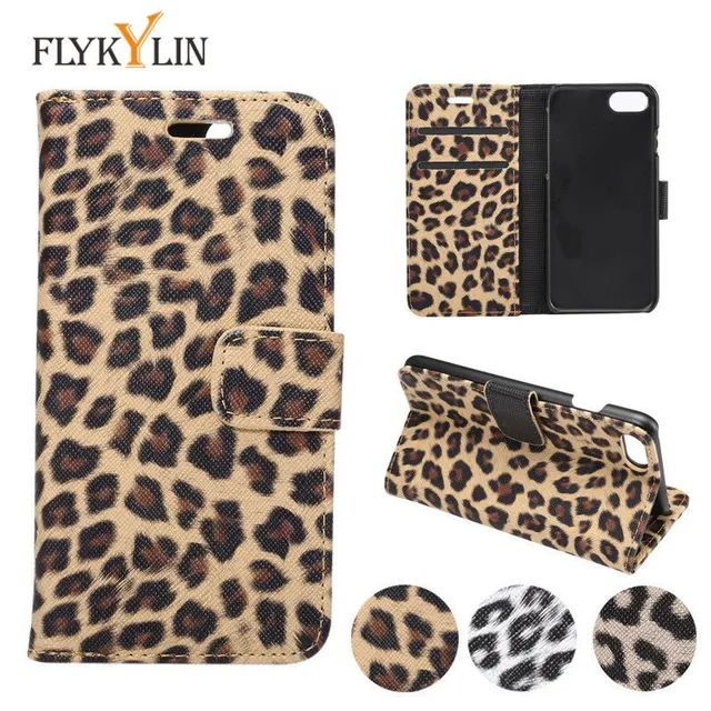 Redpepper Apple Cases iPhone XS Custodia Portafoglio Leopardata