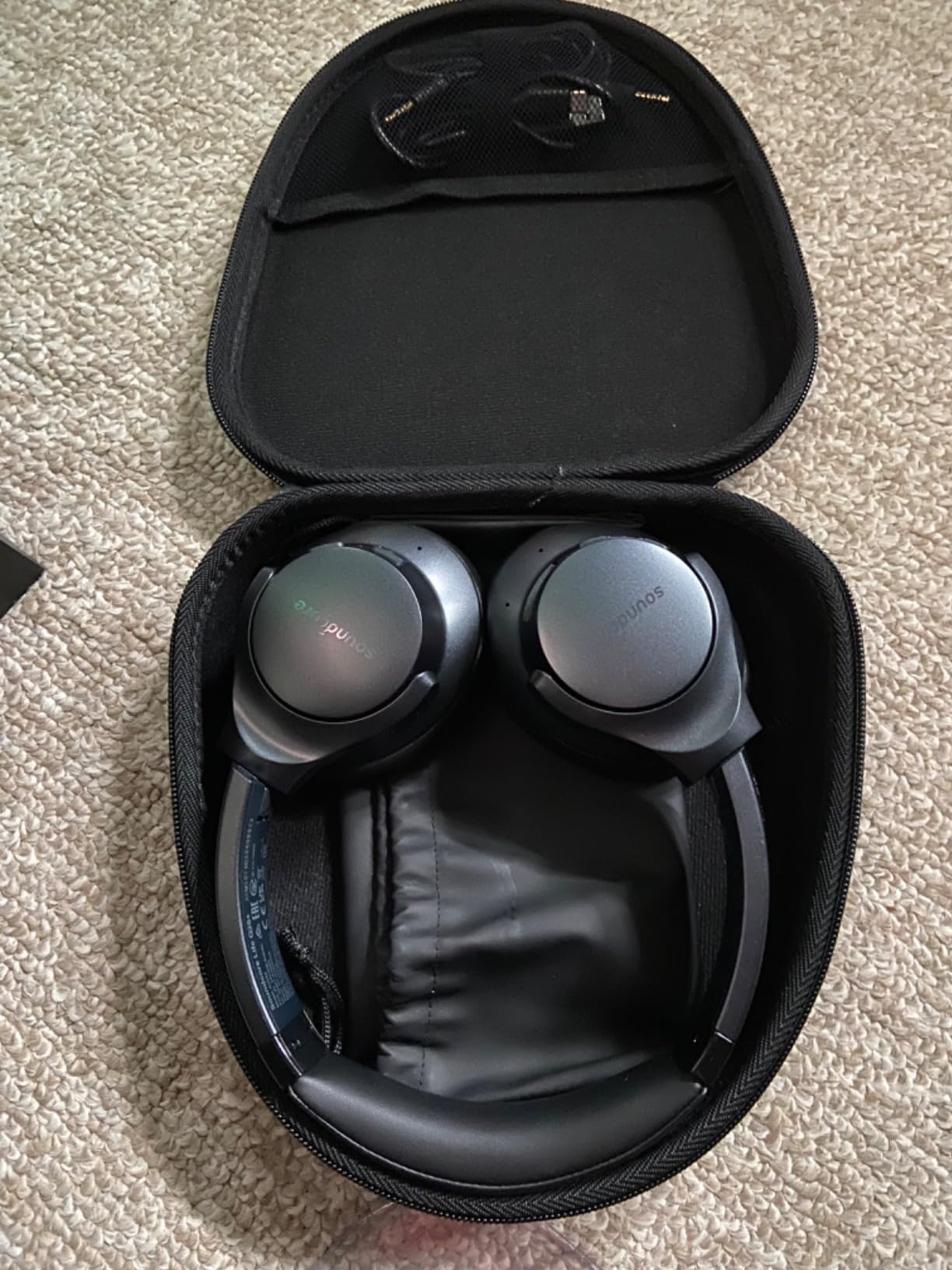 Aenllosi Headphone Case custodia Soundcore Space One EVA nera