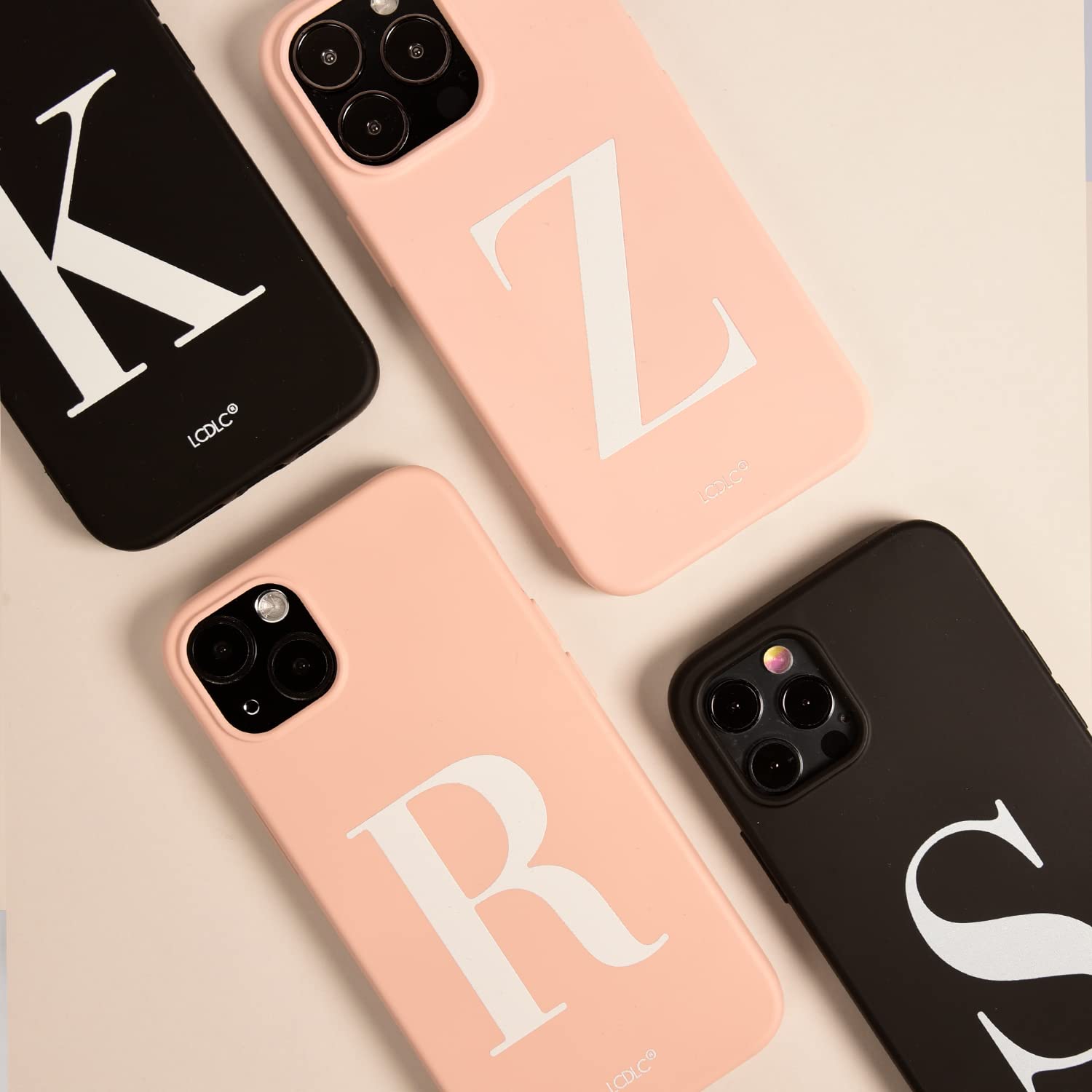 La Casa de las Carcasas Personalizzate iPhone 15 Plus custodia silicone nero iniziale