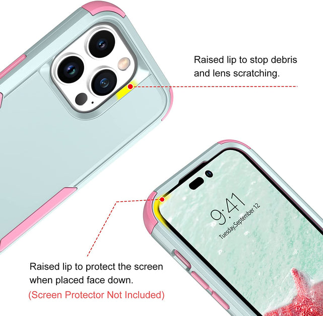 Redpepper Apple Cases iPhone 14 Pro cover rugged 3 strati verde