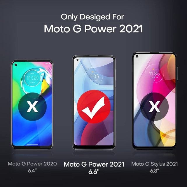 Redpepper Moto G Power 2021 cover nera pellicola