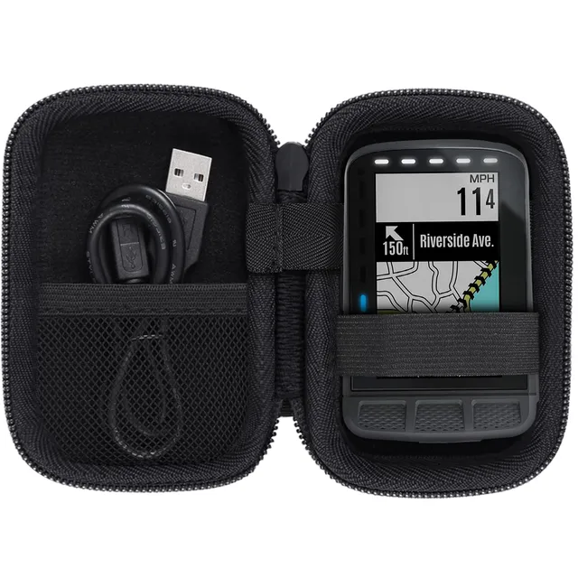 Aenllosi GPS Wahoo Custodia Rigida EVA Ciclocomputer Nero