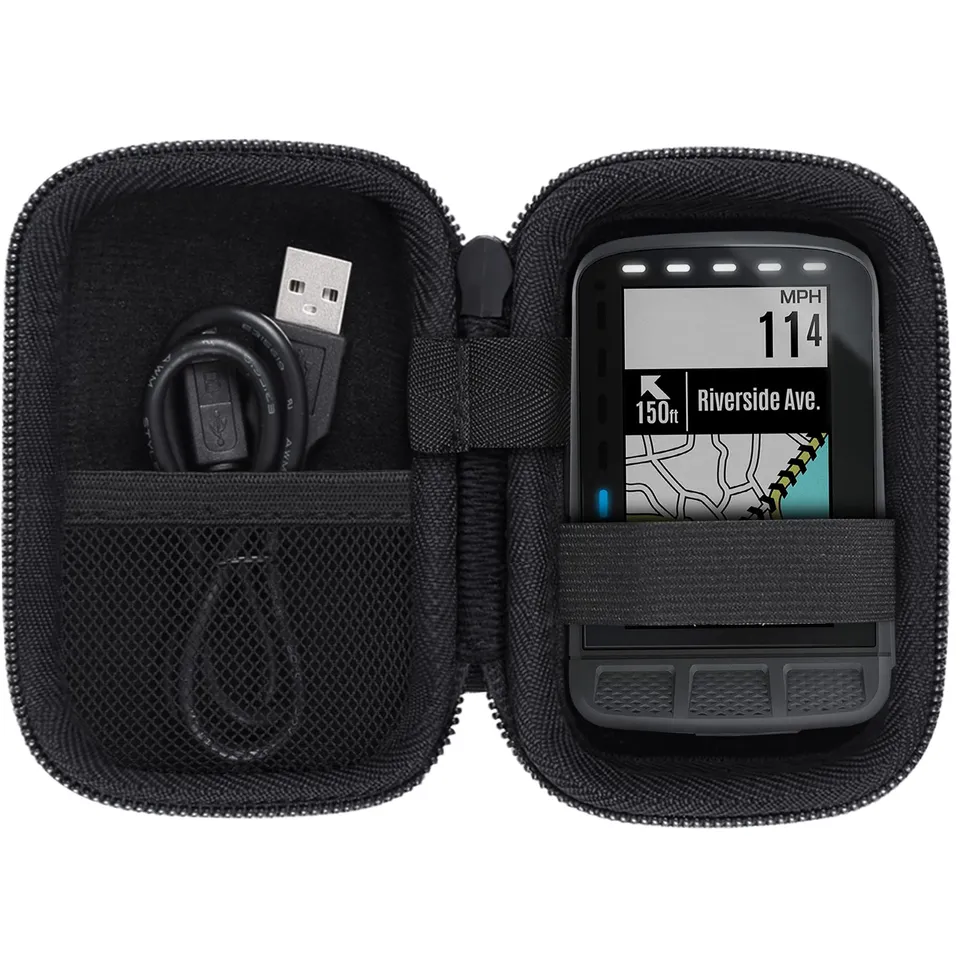 Aenllosi GPS Wahoo Custodia Rigida EVA Ciclocomputer Nero