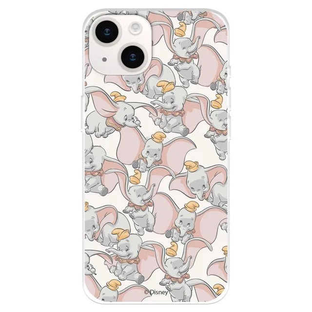 Dumbo Sagome cover iPhone 15 Plus silicone trasparente