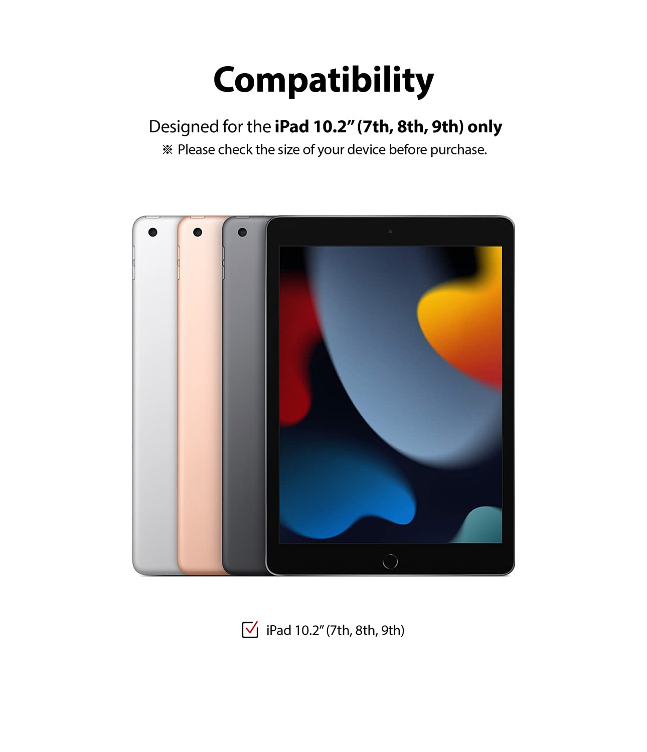 Ringke Glass Pellicola iPad 9 Generazione 10.2 Vetro Temperato 9H
