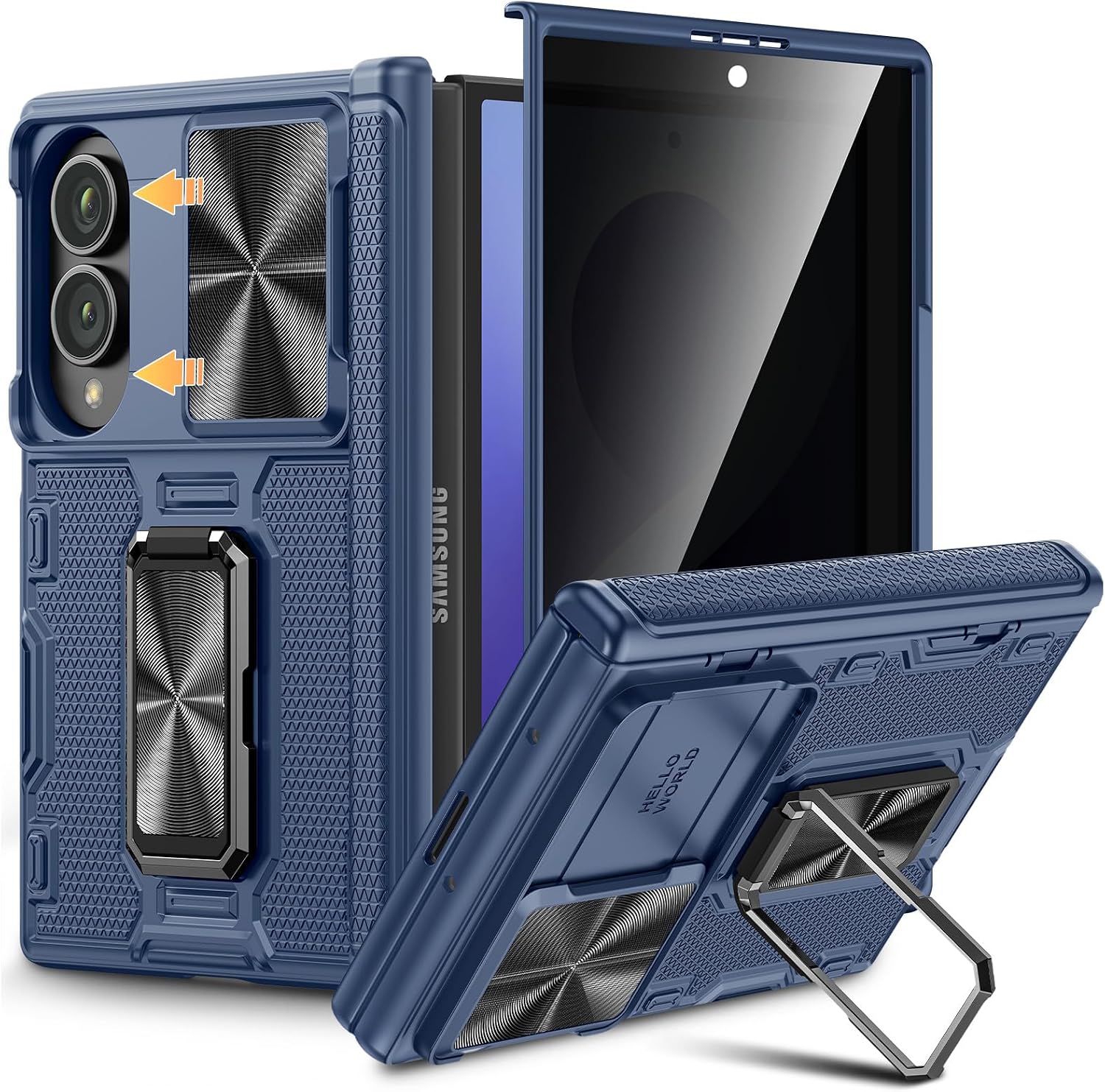 Redpepper Galaxy Cases Z Fold 8 cover privacy vetro temperato stand