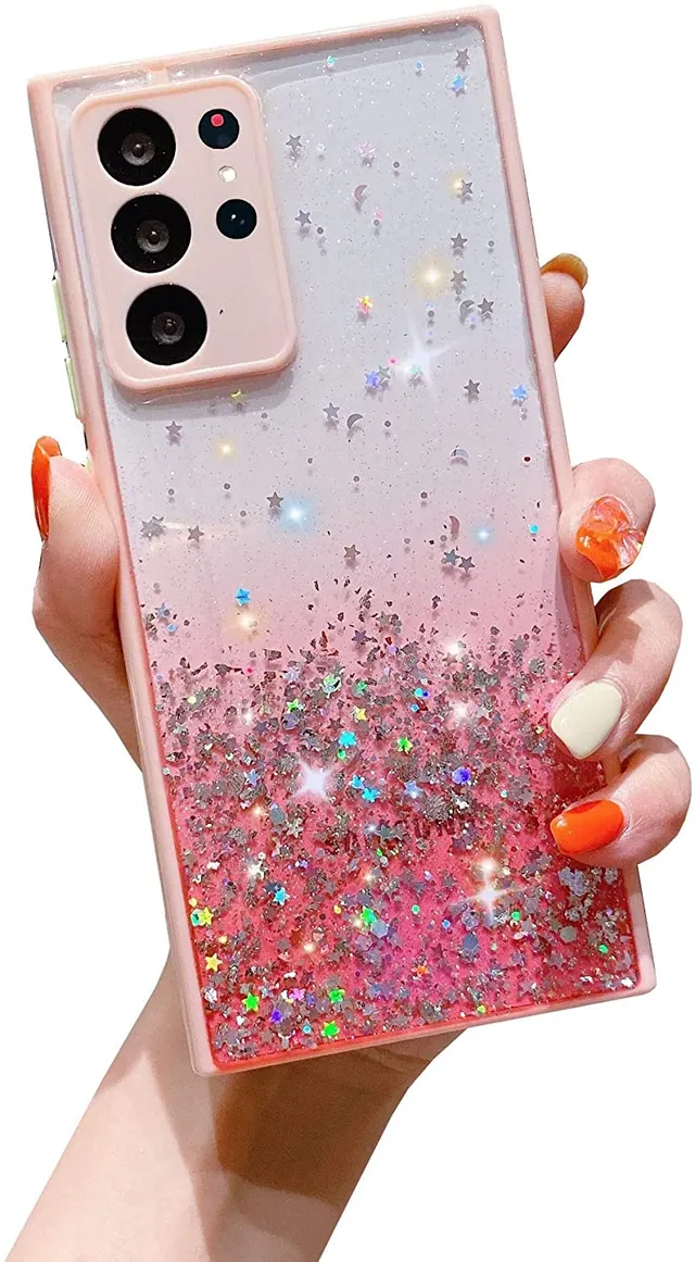 Redpepper S22 Ultra cover trasparente glitter TPU
