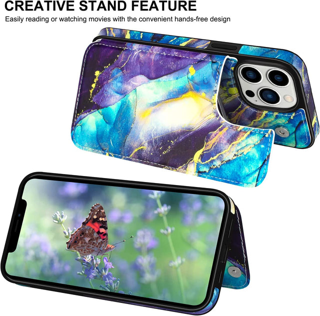 Redpepper iPhone 14 Pro cover portafoglio pelle 3 carte