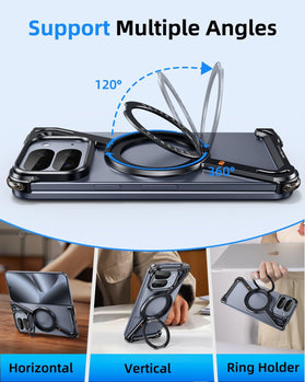 Redpepper Pixel 10 Pro Fold Cover Magnetica Opaca Traslucida