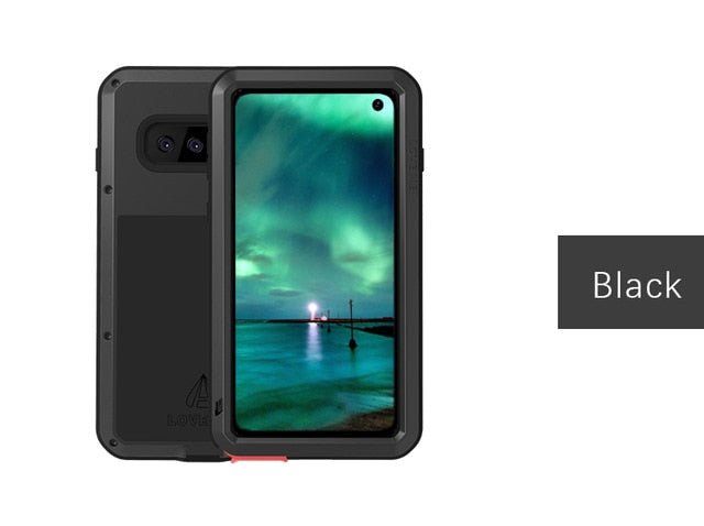 Redpepper Galaxy S10 Plus Cover Metallo Antiurto Kickstand