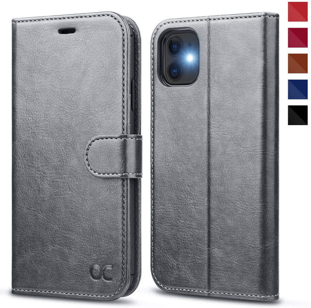 Redpepper iPhone 11 cover portafoglio pelle stand nero