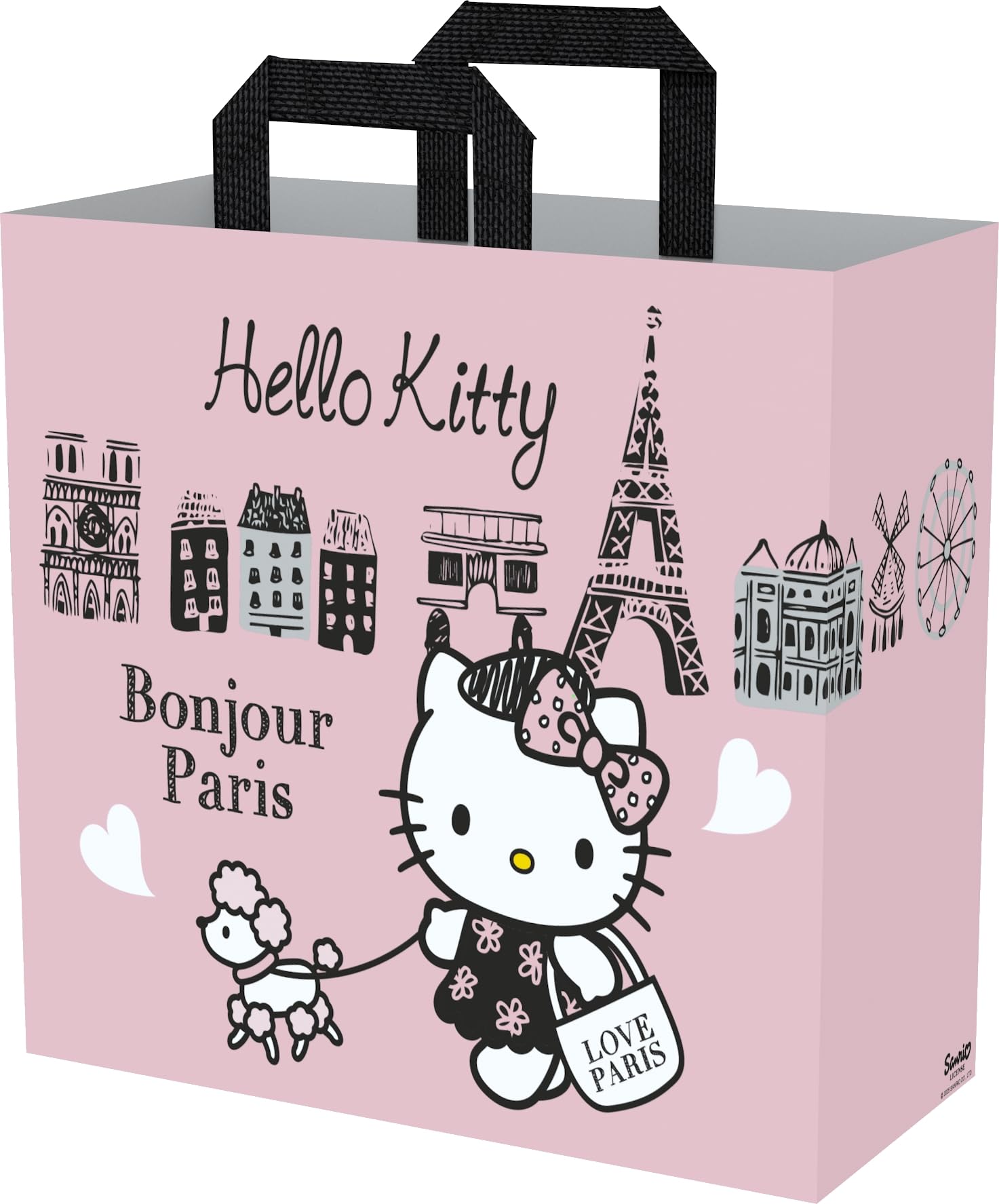 Konix Hello Kitty Borsa Shopper M 40x45x20 cm Rosa