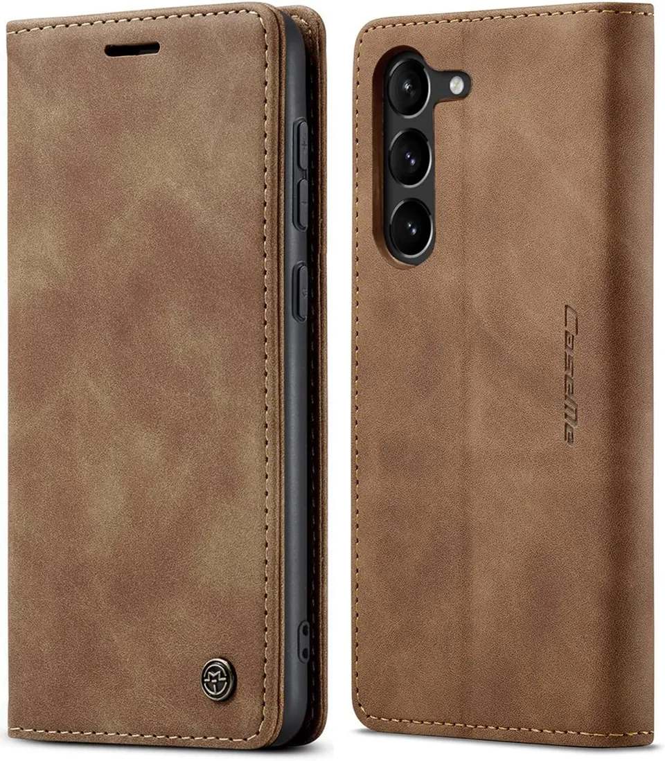 Redpepper Galaxy S23 Plus Cover Portafoglio Pelle Nera