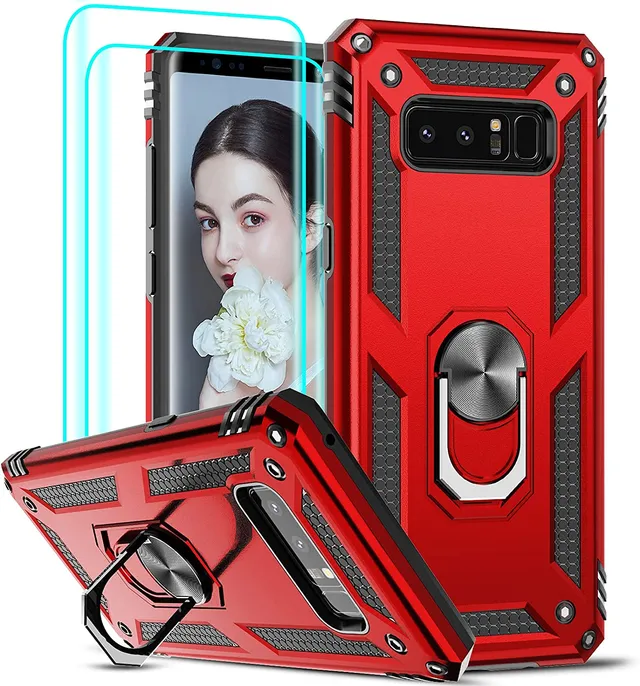 Redpepper Galaxy Note 8 Custodia Nera con Stand 360
