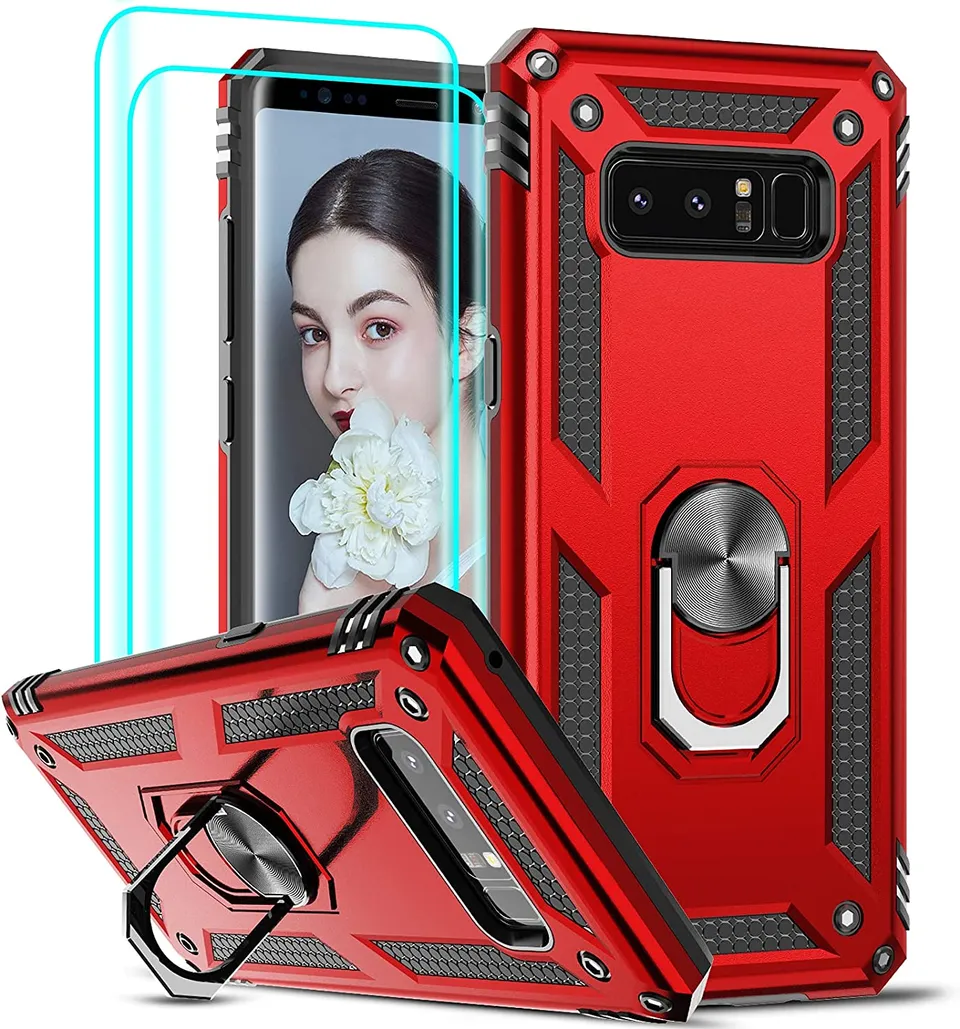 Redpepper Galaxy Note 8 Custodia Nera con Stand 360