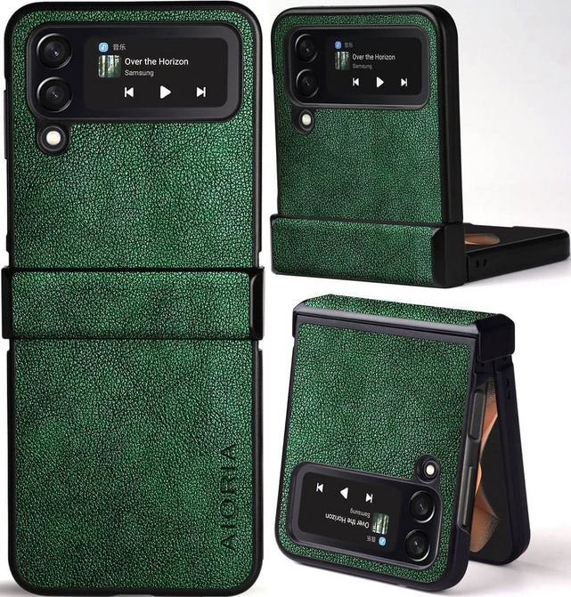 Redpepper Z Flip 4 custodia pelle PU arancione retro
