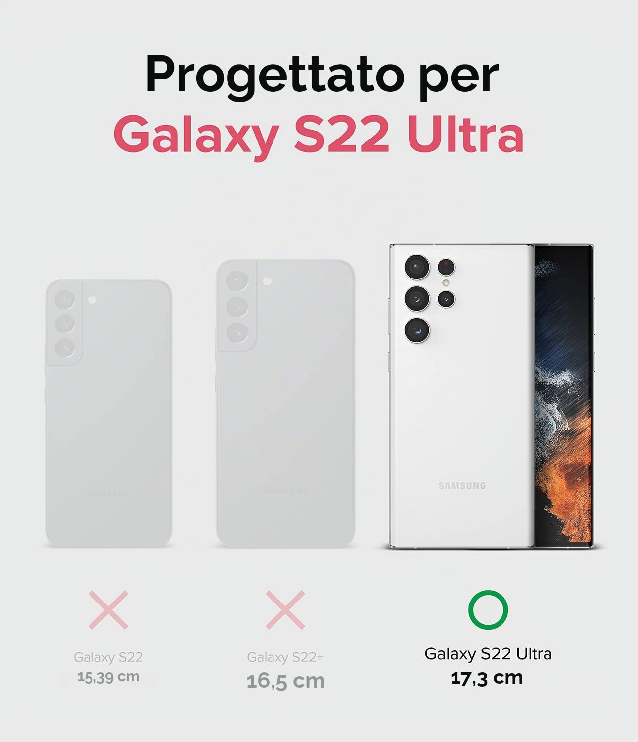 Ringke Fusion Cover Galaxy S22 Ultra Clear Trasparente Antiurto