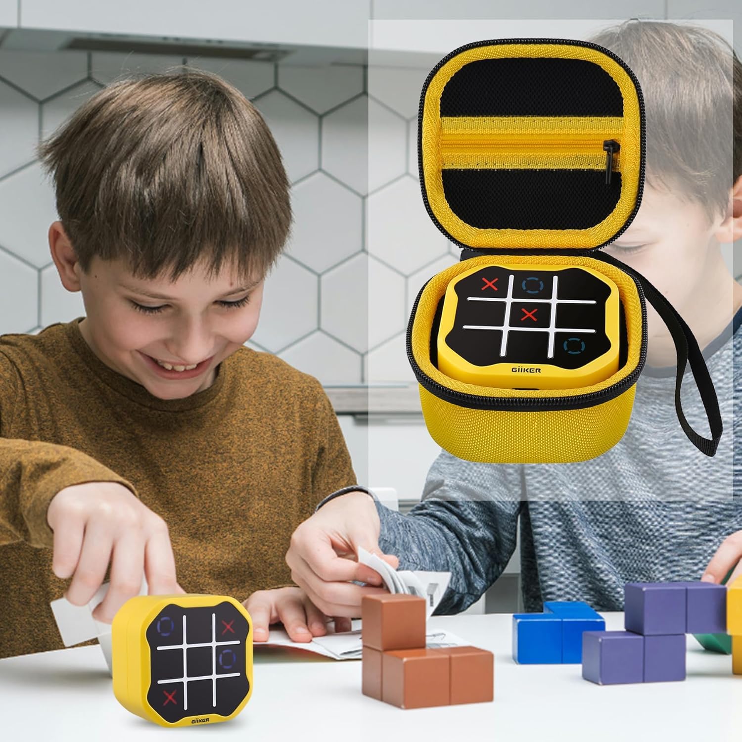 Aenllosi Toy Case Custodia Giiker Tic-Tac-Toe Rigida EVA