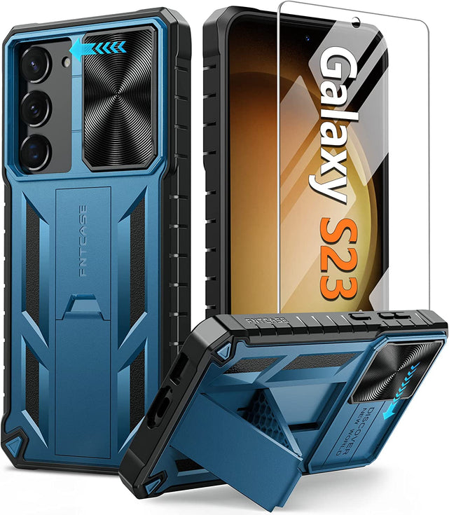 Redpepper Galaxy S23 Cover Rugged con Stand e Vetro