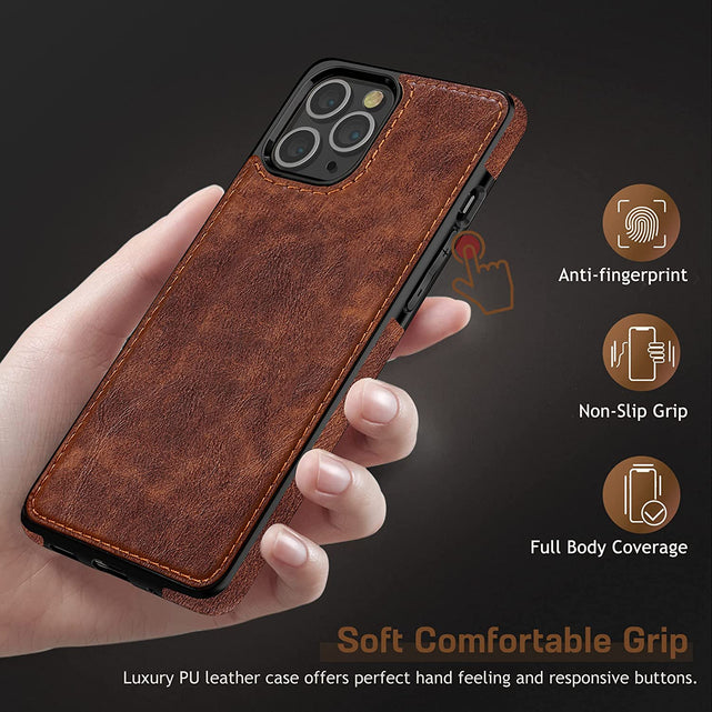 Redpepper iPhone 14 Pro cover pelle business marrone