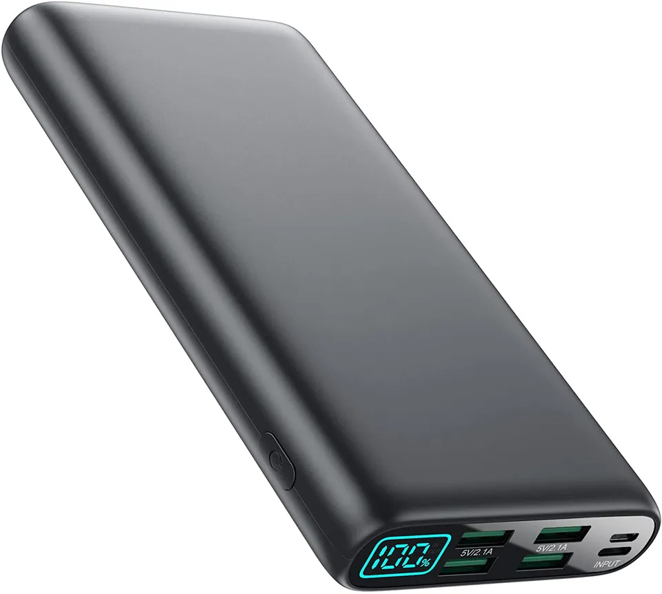 Redpepper Power Bank 38800mAh Display LCD 4 USB Nero