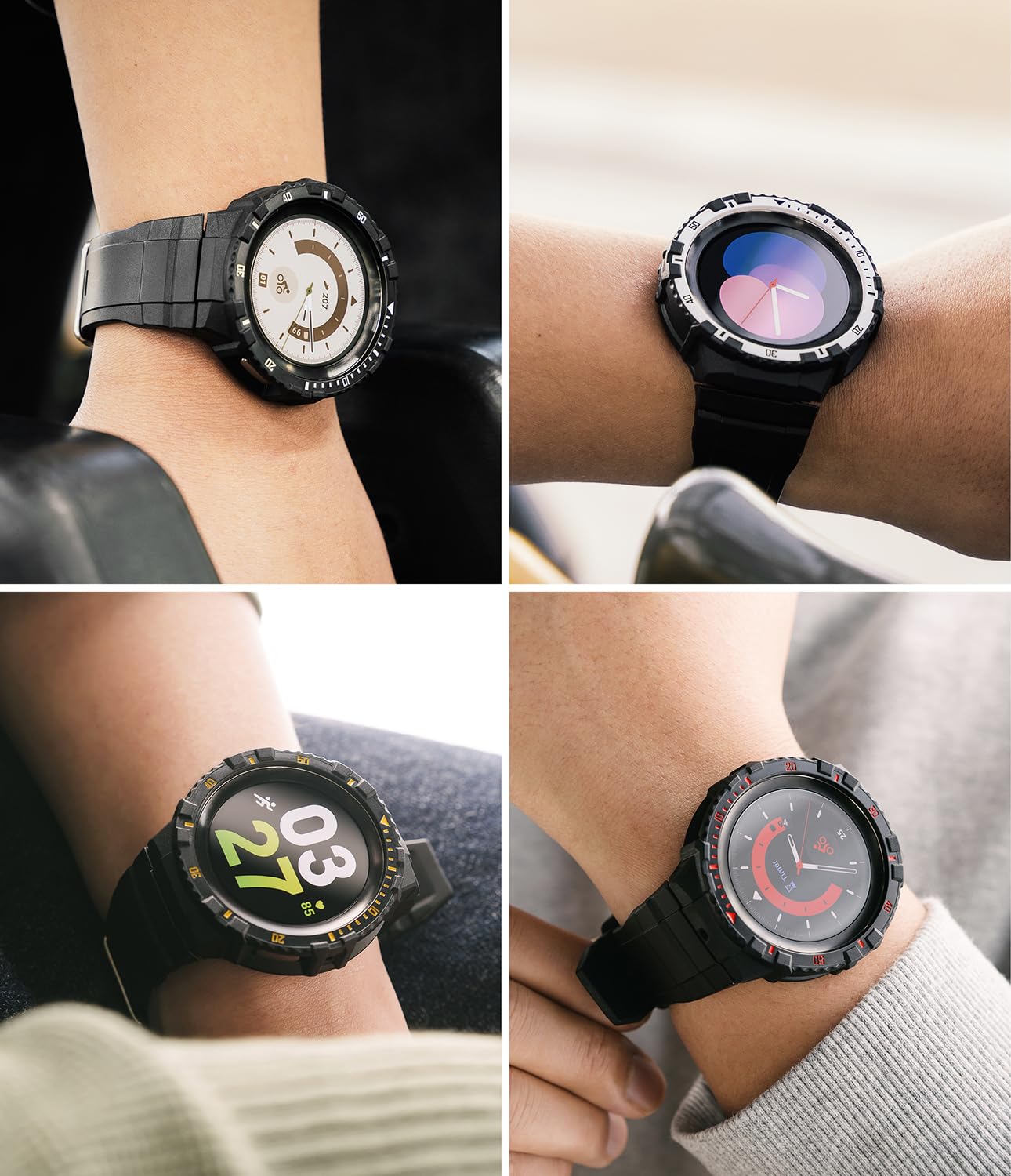 Ringke Fusion X Guard cover Galaxy Watch 5 Pro nera cinturino