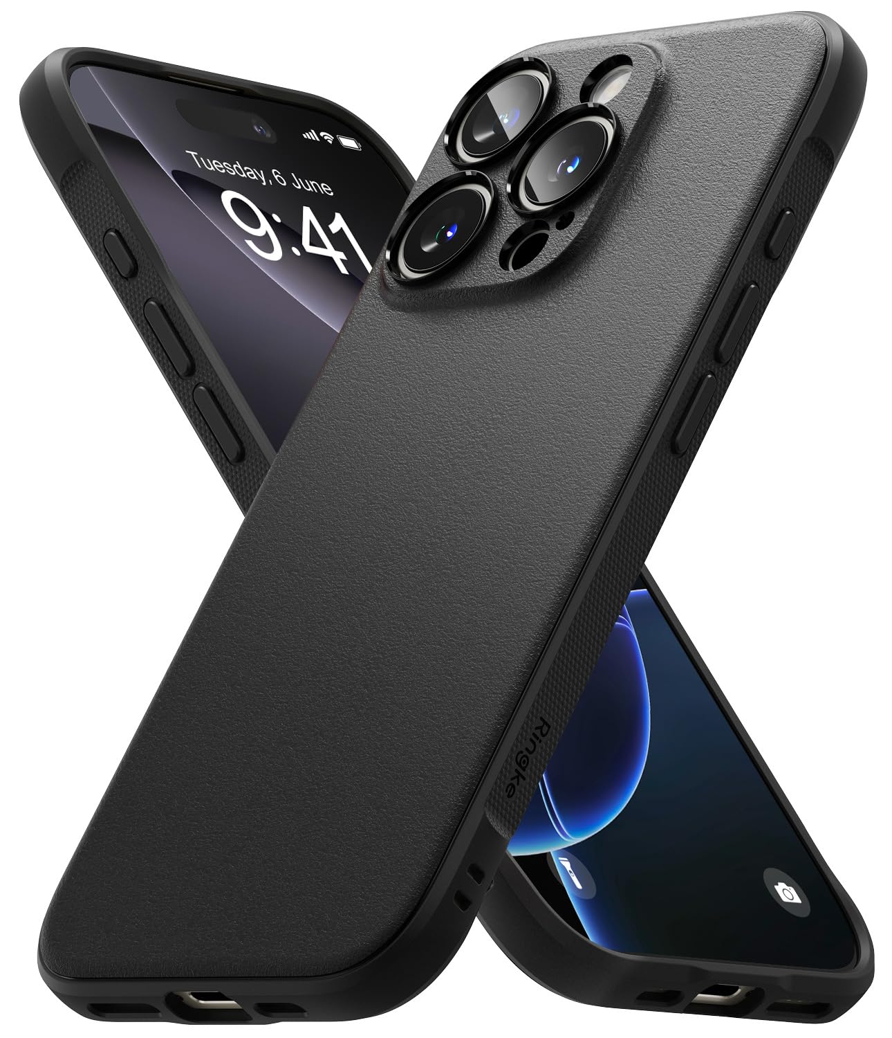 Ringke Onyx Cover iPhone 16 Pro Max Black Nera Antiscivolo