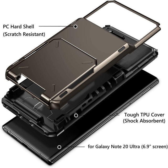 Redpepper Note 20 Ultra Cover Portafoglio Armor 4 Carte