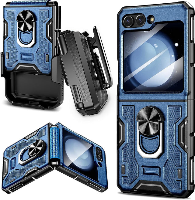 Redpepper Galaxy Z Flip 5 custodia corazzata nero con anello