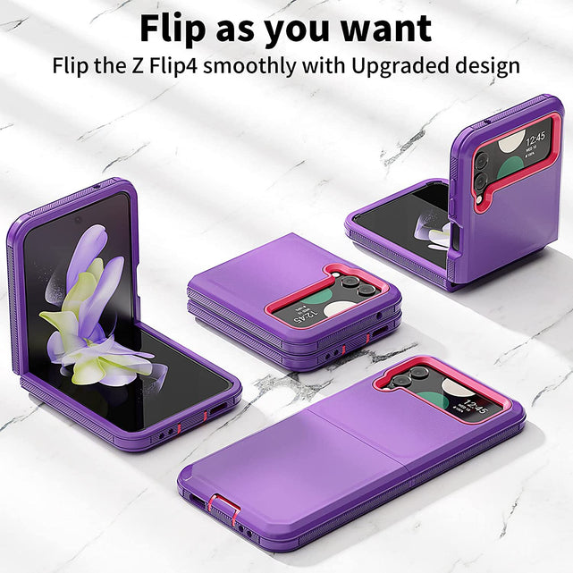 Redpepper Galaxy Z Flip 4 custodia viola doppia protezione