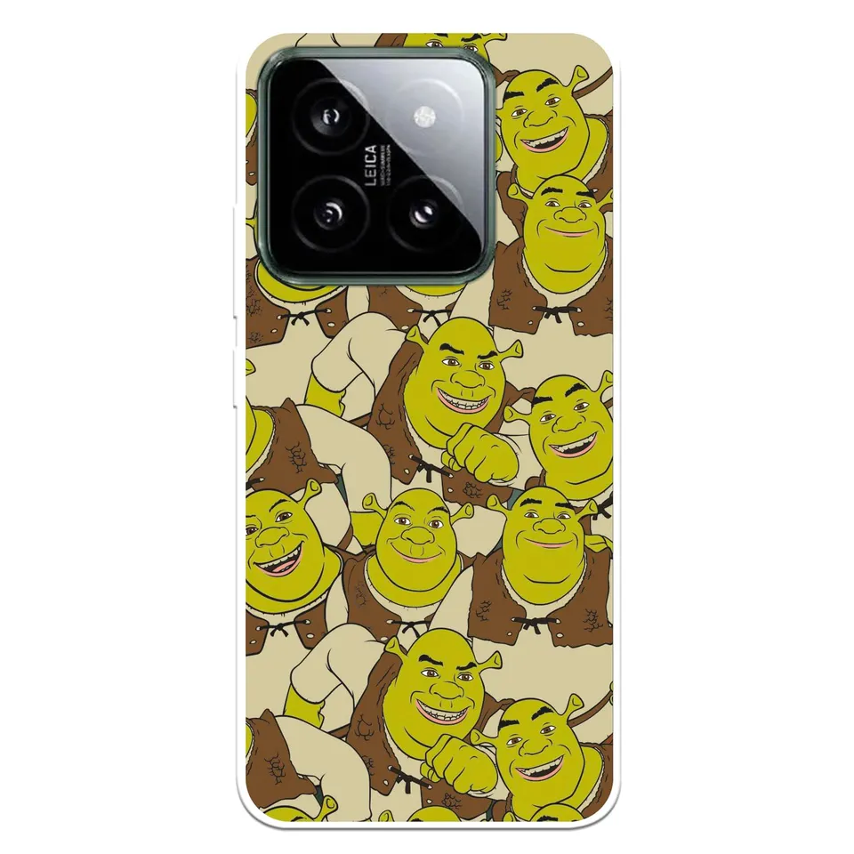 La Casa de las Carcasas Xiaomi 14 cover Shrek Stickers trasparente