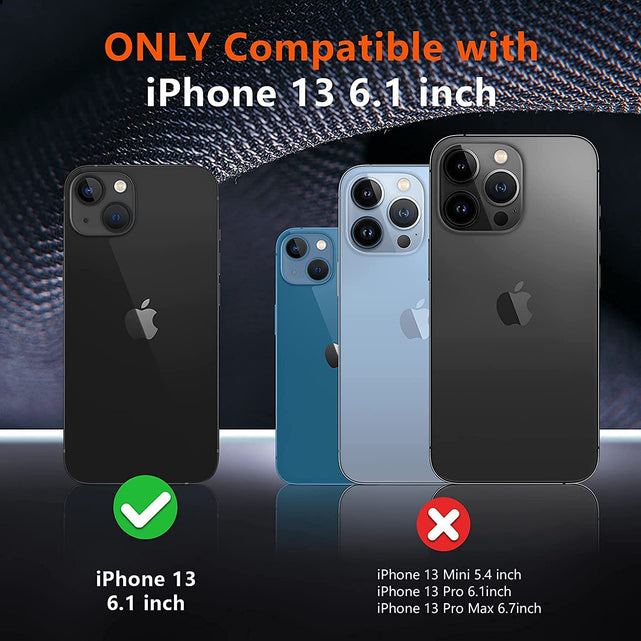 Redpepper Apple Cases iPhone 13 cover militare opaca con vetro
