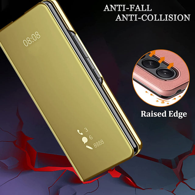 Redpepper Galaxy Z Fold 4 cover specchio con stand pelle