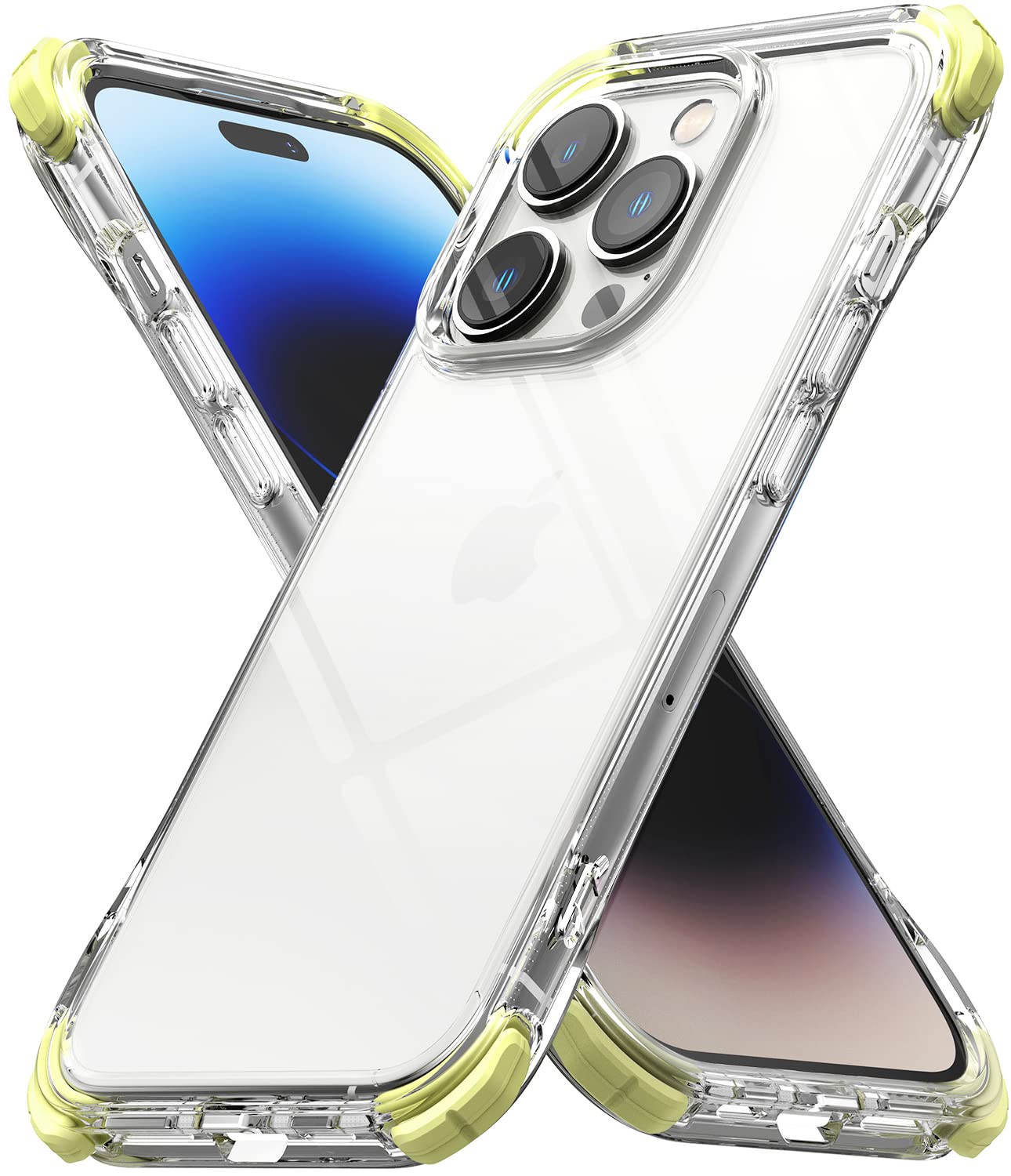 Ringke Fusion Plus Cover iPhone 14 Pro Lime Glow Trasparente