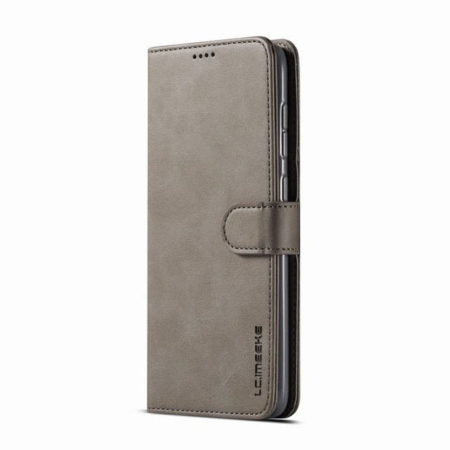 Redpepper Note 10 Plus Cover a Portafoglio Pelle Nera con Stand