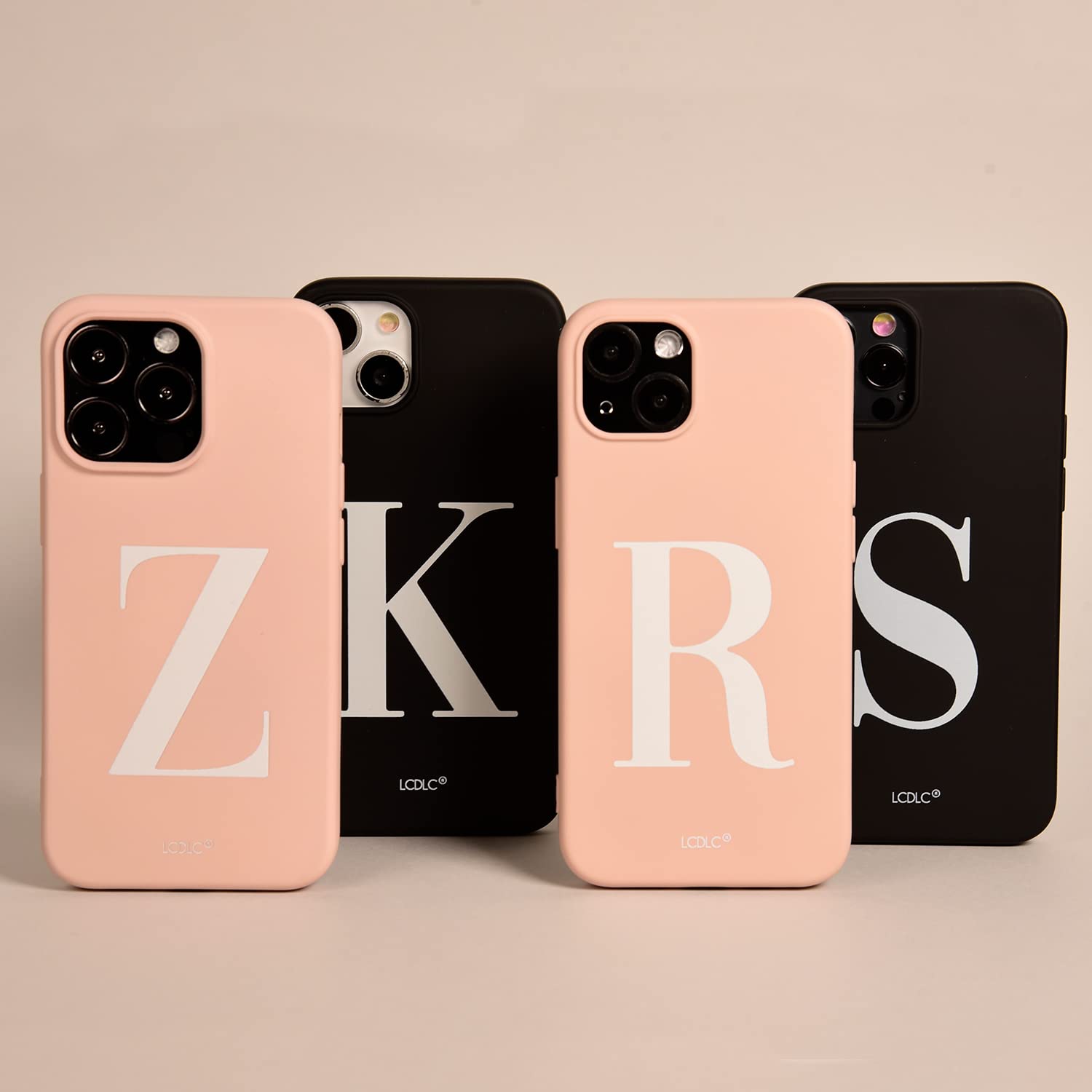 La Casa de las Carcasas Personalizzate iPhone 15 Plus custodia silicone nero iniziale