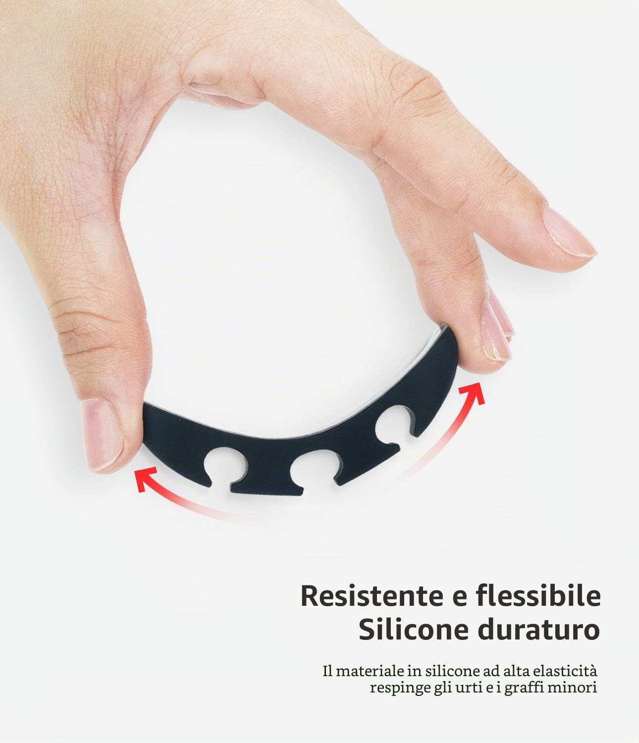 Ringke Cable Organizer Clip Cavi Silicone 4 Pezzi Multicolore