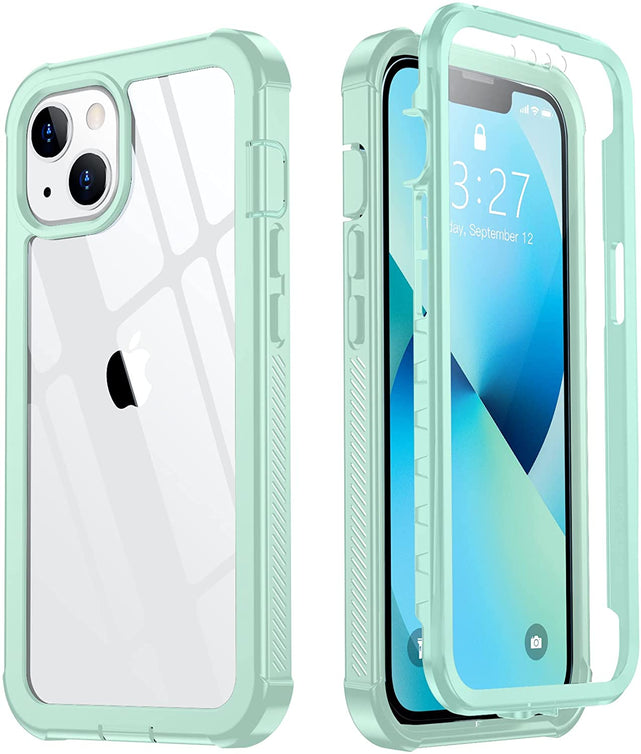 Redpepper iPhone 13 Custodia 360° con Pellicola 6.1" Trasparente