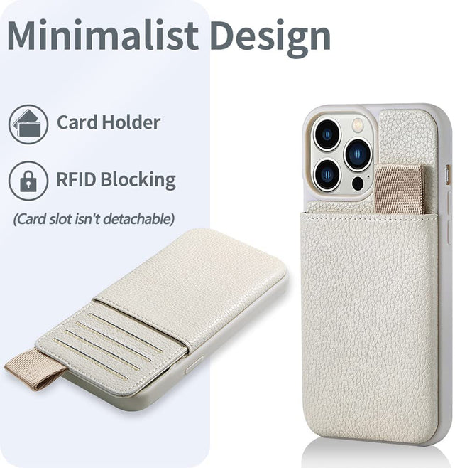 Redpepper iPhone 13 Pro Max Custodia Pelle Portacarte RFID