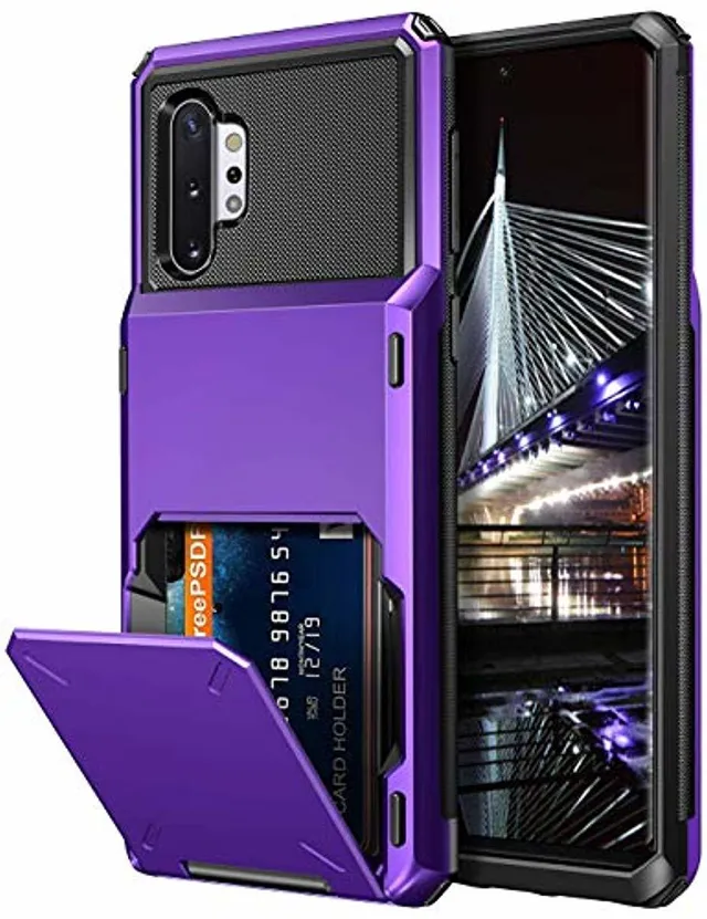 Redpepper Galaxy Note 10 Plus Cover Portafoglio Viola 4 Carte