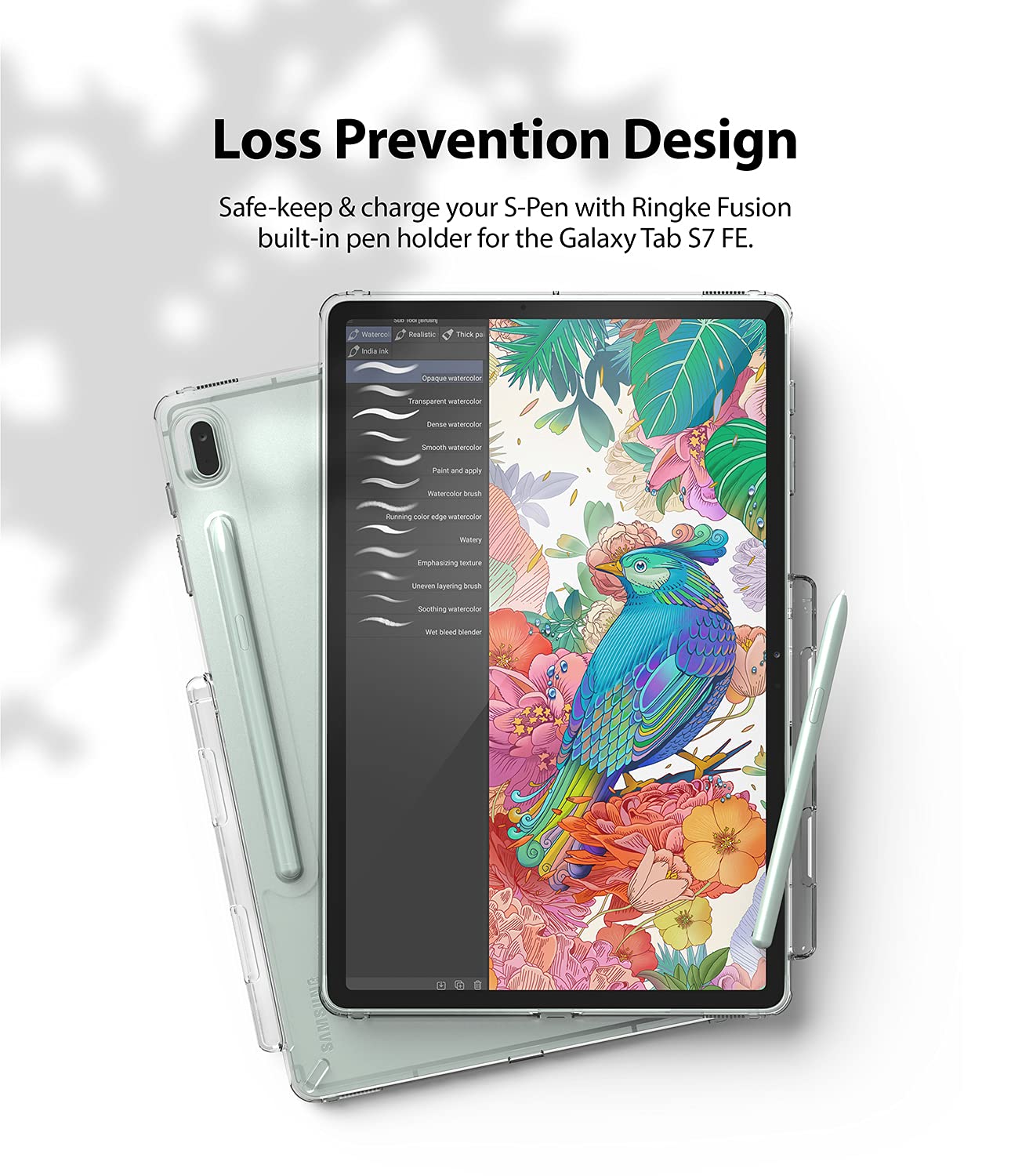 Ringke Fusion Tab S7 FE cover tablet trasparente Clear