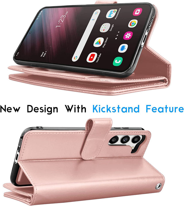 Redpepper Galaxy S23 Custodia Pelle Portafoglio Staccabile