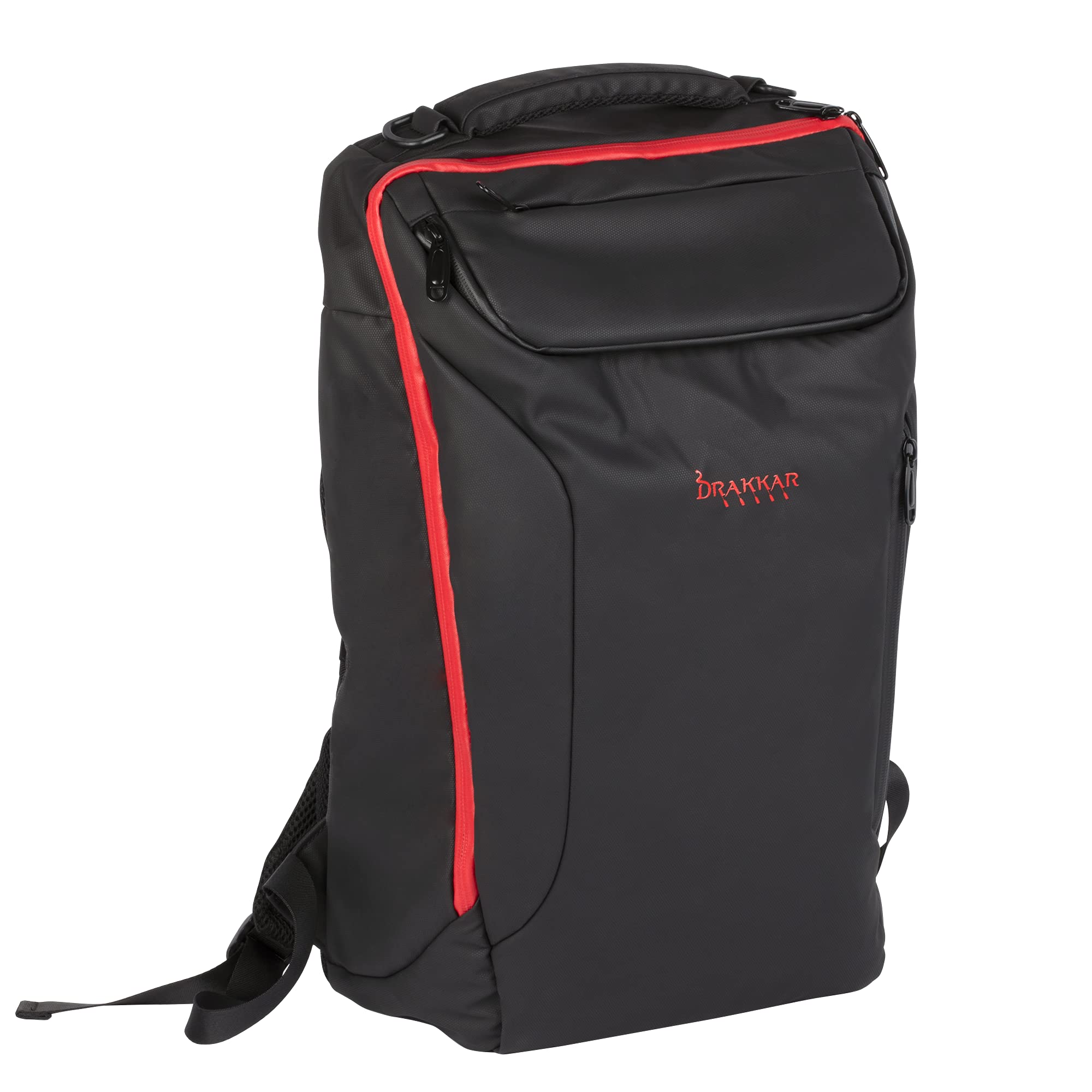 Konix Drakkar Zaino Gaming 17 Pollici 27 l Nero Rosso
