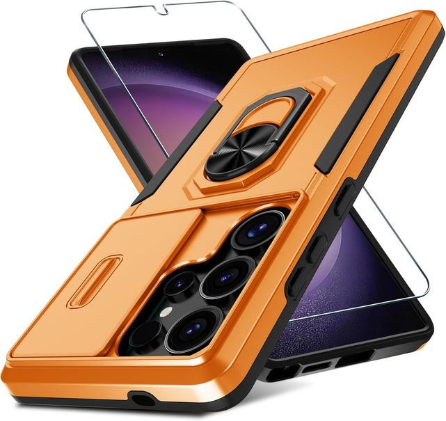 Redpepper Galaxy Cases Galaxy S25 Ultra custodia nera slide lens cover